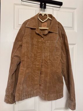 NWOT- GAP Tan Corduroy Button-Front Jacket